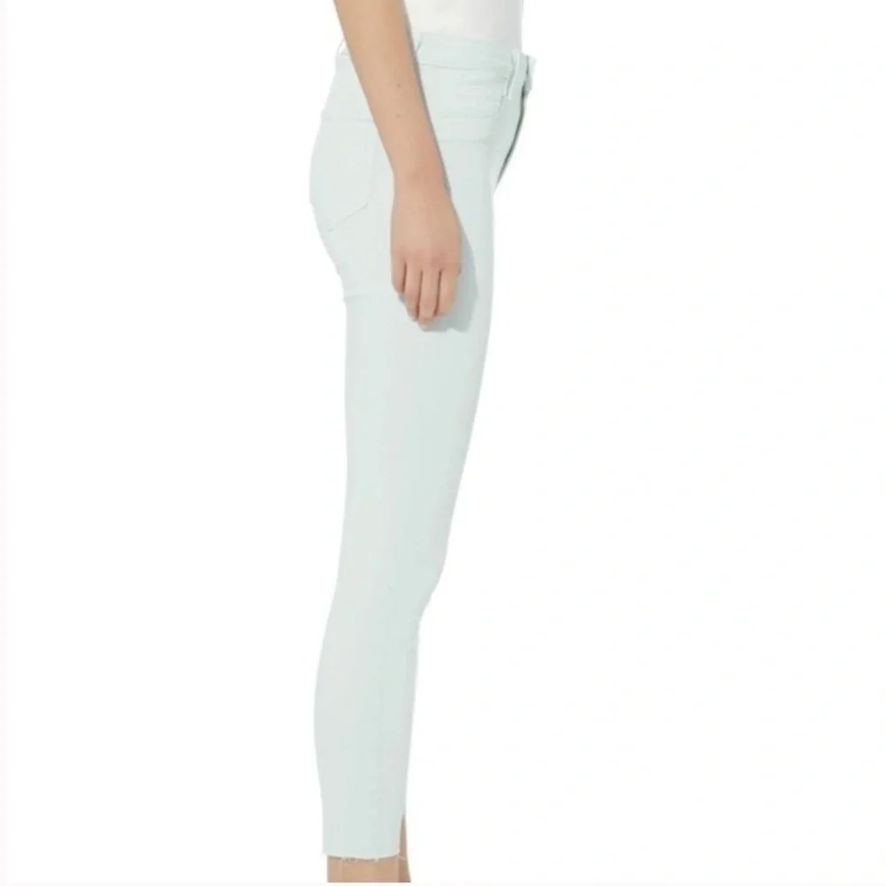 L'agence Margot High Rise Skinny Raw Hem Jeans in Blue Pastel! - Picture 3 of 9